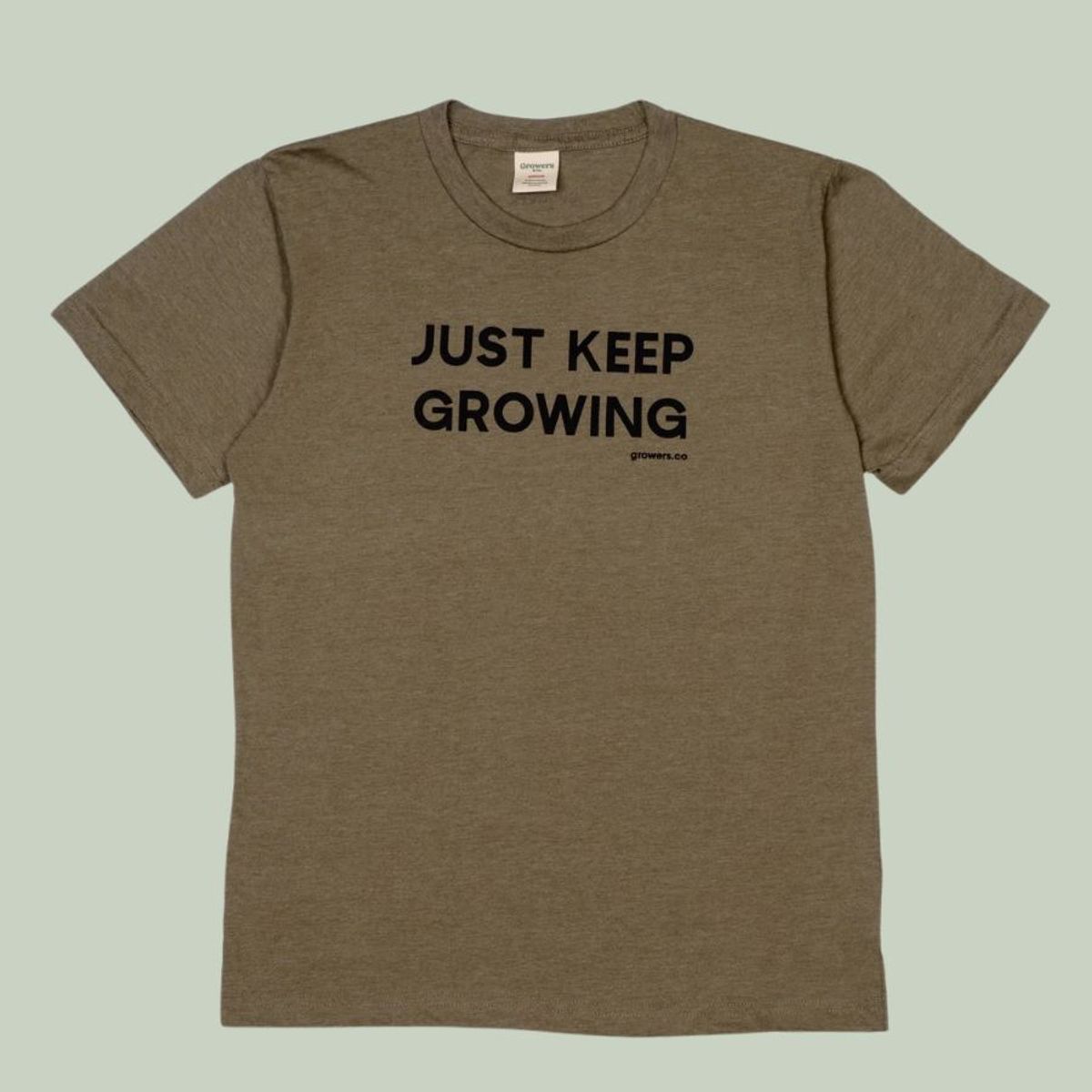 Cotton Mens Keep Growing T-Shirt